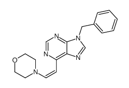 4-[2-(9-benzylpurin-6-yl)ethenyl]morpholine结构式