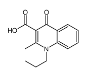 2-methyl-4-oxo-1-propylquinoline-3-carboxylic acid结构式