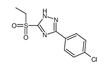 3-(4-chlorophenyl)-5-ethylsulfonyl-1H-1,2,4-triazole结构式