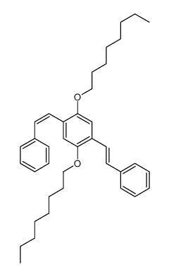 1,4-dioctoxy-2,5-bis(2-phenylethenyl)benzene Structure