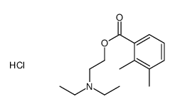 2-(2,3-dimethylbenzoyl)oxyethyl-diethylazanium,chloride Structure