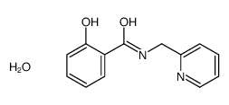 2-hydroxy-N-(pyridin-2-ylmethyl)benzamide,hydrate结构式
