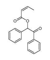 (2-oxo-1,2-diphenylethyl) but-2-enoate Structure