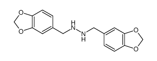 N,N'-dipiperonyl-hydrazine Structure