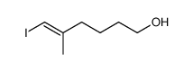 (E)-6-iodo-5-methylhex-5-en-1-ol Structure