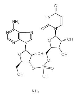 adenylyl(3'-5')uridine ammonium salt Structure