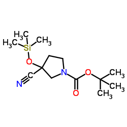 tert-Butyl 3-cyano-3-((trimethylsilyl)oxy)pyrrolidine-1-carboxylate picture