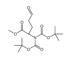 METHYL(2R)-2-(BIS(TERT-BUTOXYCARBONYL)AMINO)-5-OXOPENTANOATE结构式