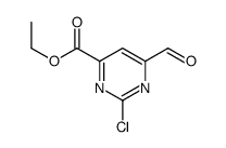 ethyl 2-chloro-6-formylpyrimidine-4-carboxylate Structure