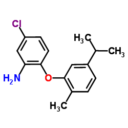 5-Chloro-2-(5-isopropyl-2-methylphenoxy)aniline结构式