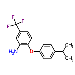 2-(4-Isopropylphenoxy)-5-(trifluoromethyl)aniline Structure