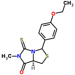 (7aR)-3-(4-Ethoxyphenyl)-6-methyl-5-thioxotetrahydro-7H-imidazo[1,5-c][1,3]thiazol-7-one结构式