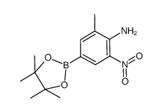 2-methyl-6-nitro-4-(4,4,5,5-tetramethyl-1,3,2-dioxaborolan-2-yl)aniline Structure