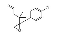 2-(4-chlorophenyl)-2-(2-methylpent-4-en-2-yl)oxirane Structure