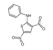 3,5-dinitro-2-phenylaminothiophene结构式