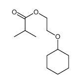 2-cyclohexyloxyethyl 2-methylpropanoate结构式