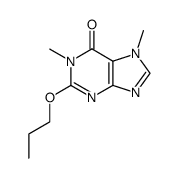 1,7-dimethyl-2-propoxy-1,7-dihydro-6H-purin-6-one结构式