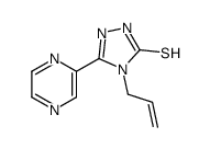 4-prop-2-enyl-3-pyrazin-2-yl-1H-1,2,4-triazole-5-thione Structure
