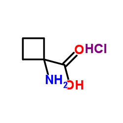 1-aminocyclobutane-1-carboxylic acid hydrochloride structure