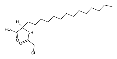 D-2-chloroacetamidohexadecanoic acid Structure