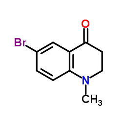 6-Bromo-1-methyl-2,3-dihydro-4(1H)-quinolinone结构式