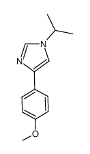 1-isopropyl-4-(4-methoxyphenyl)-1H-imidazole结构式