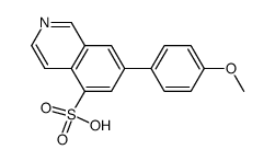 7-(4-methoxy-phenyl)-isoquinoline-5-sulfonic acid结构式