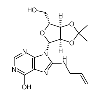 8-allylamino-2',3'-O-isopropylideneinosine结构式