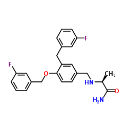 N2-{3-(3-Fluorobenzyl)-4-[(3-fluorobenzyl)oxy]benzyl}-L-alaninamide Structure