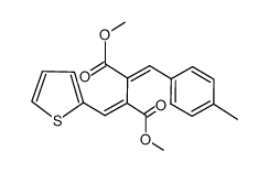 dimethyl (E,E)-2-<(4-methylphenyl)methylene>-3-(2-thienylmethylene)succinate结构式