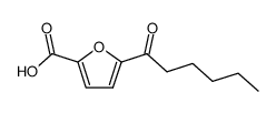 5-hexanoyl-furan-2-carboxylic acid结构式