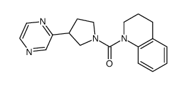 (3,4-Dihydro-2H-quinolin-1-yl)(3-(pyrazin-2-yl)pyrrolidin-1-yl)methanone Structure