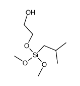 isobutyl(2-hydroxyethoxy)dimethoxysilane Structure