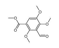 3-formyl-2,4,5-trimethoxy-benzoic acid methyl ester结构式