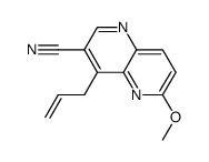 6-(methyloxy)-4-(2-propen-1-yl)-1,5-naphthyridine-3-carbonitrile Structure