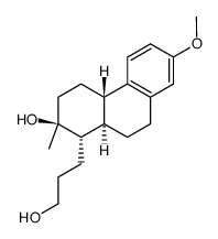 3-methoxy-13αH,13,17-seco-estratriene-(A)-diol-(13,17) Structure