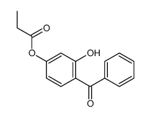 (4-benzoyl-3-hydroxyphenyl) propanoate结构式