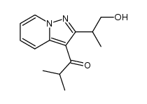 2-(2-hydroxy-1-methylethyl)-3-isobutyrylpyrazolo[1,5-a]pyridine结构式