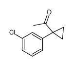1-[1-(3-chlorophenyl)cyclopropyl]ethanone Structure