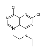 2,8-dichloro-N,N-diethylpyrimido[5,4-d]pyrimidin-4-amine结构式