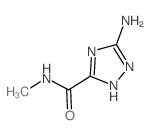 3-amino-N-methyl-1H-1,2,4-triazole-5-carboxamide(SALTDATA: FREE)结构式