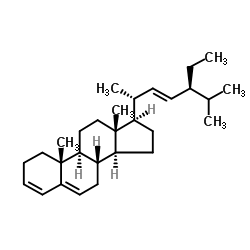 (22E)-Stigmasta-3,5,22-triene structure