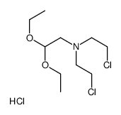 (Bis(2-chloroethyl)amino)acetaldehyde diethyl acetal hydrochloride Structure