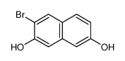 3-bromonaphthalene-2,7-diol Structure