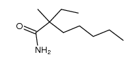 2-ethyl-2-methyl-heptanoic acid amide结构式