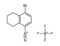 4-bromo-5,6,7,8-tetrahydronaphthalene-1-diazonium,tetrafluoroborate Structure
