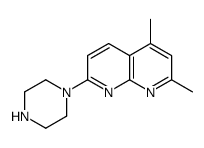 2,4-dimethyl-7-piperazin-1-yl-1,8-naphthyridine Structure
