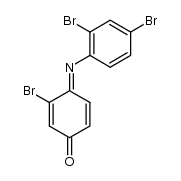 3-bromo-4-(2,4-dibromophenyl)imino-1,4-benzoquinone结构式