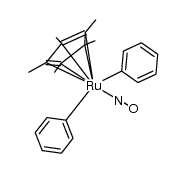[(η(5)-C5(CH3)5)Ru(NO)(C6H5)2]结构式