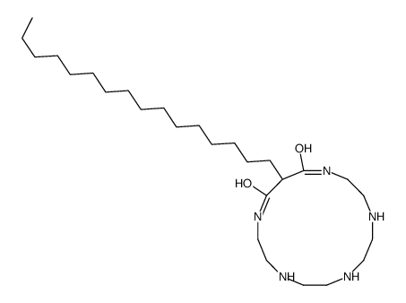 15-hexadecyl-1,4,7,10,13-pentazacyclohexadecane-14,16-dione结构式